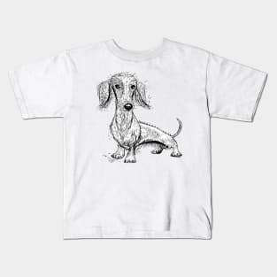 Cute dachshund Kids T-Shirt